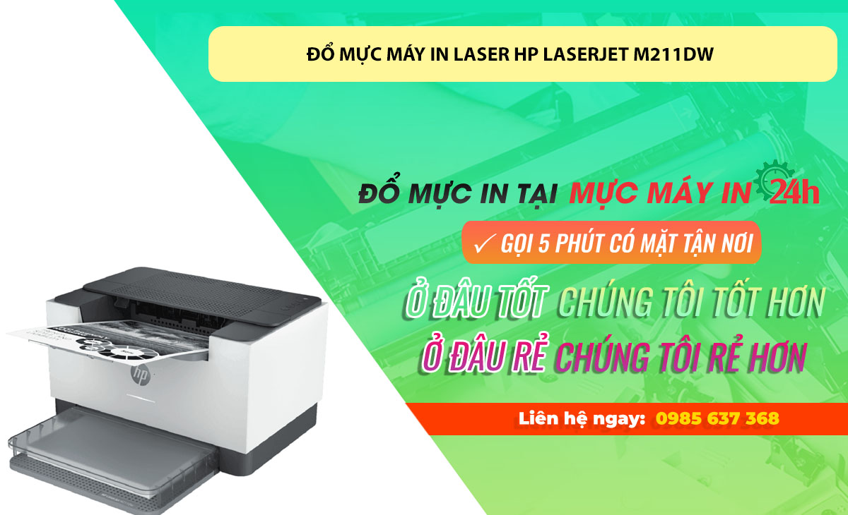 Đổ mực máy in Laser HP LaserJet M211dw tại Hà Nội uy tín