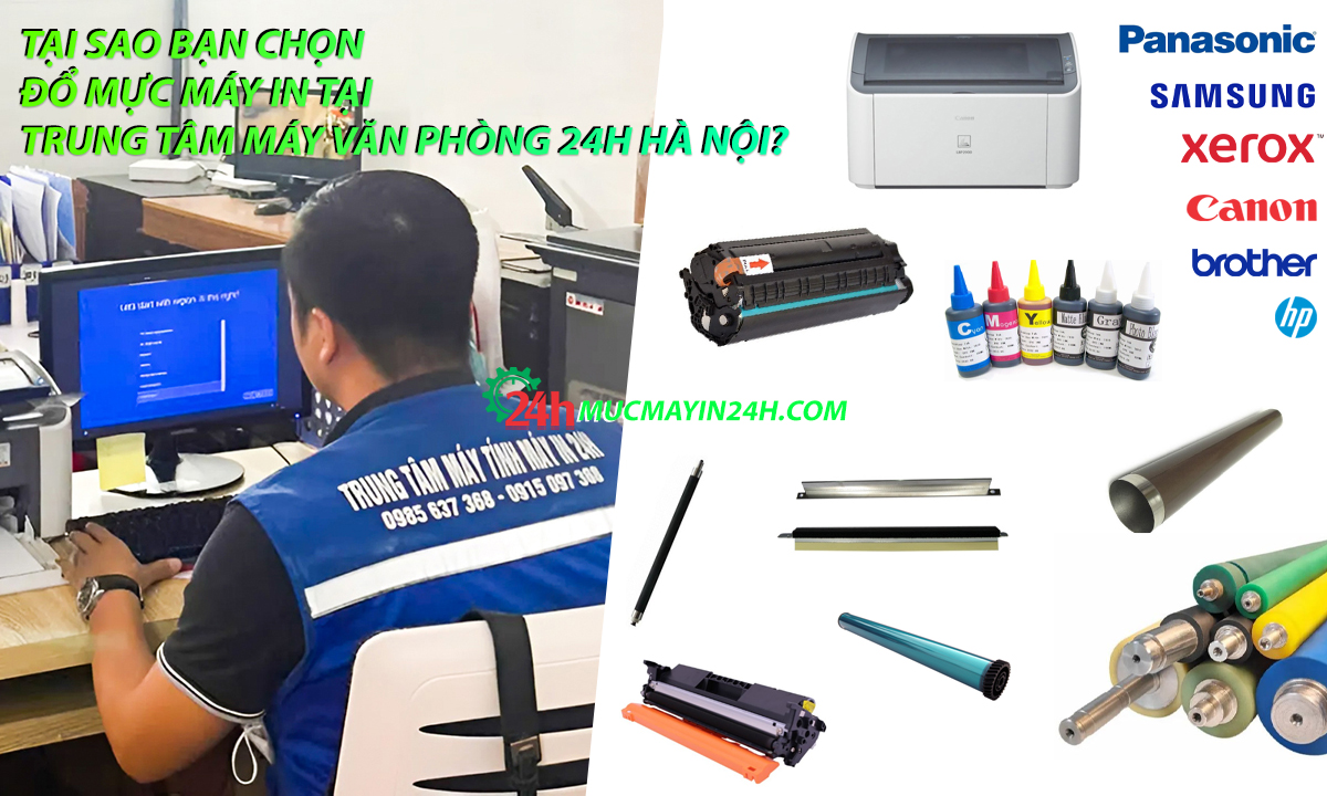 Đổ mực máy in tại Cầu Giấy nhanh gọn tận nơi sau 5 phút