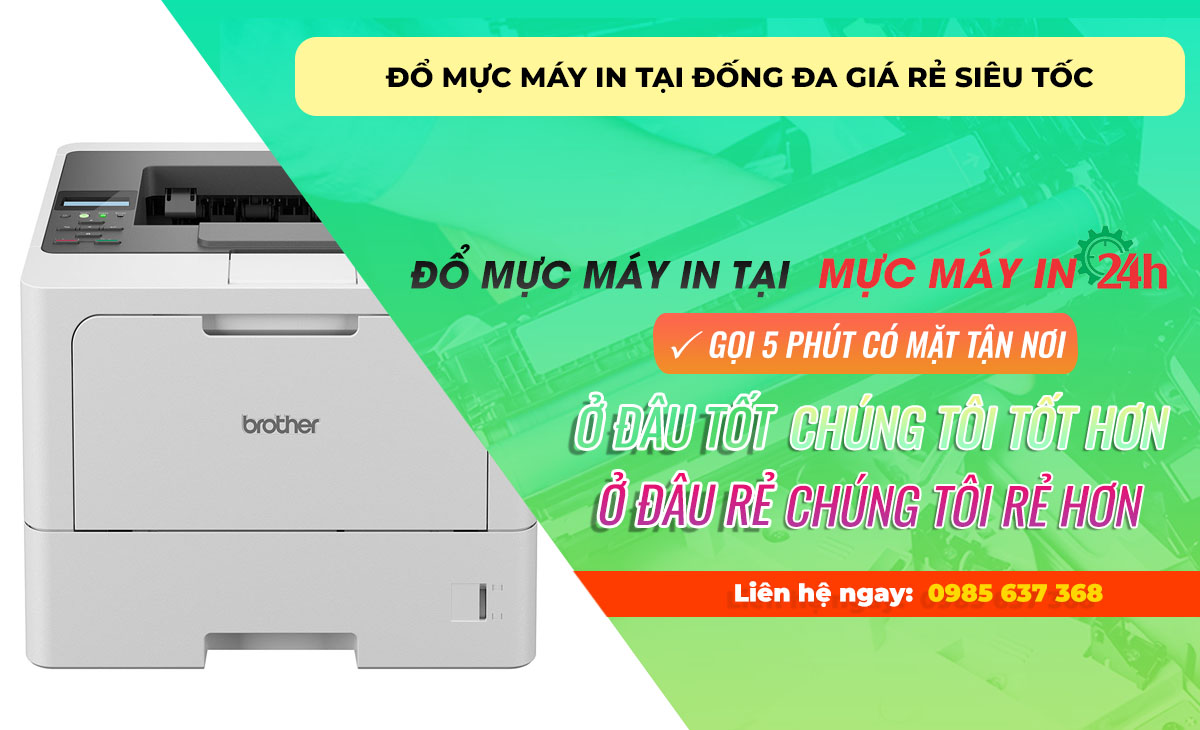 Đổ mực máy in tại Đống Đa giá rẻ siêu tốc có mặt ngay