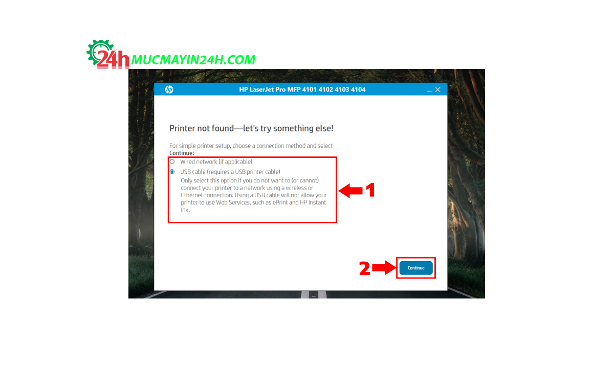 Hướng dẫn cài đặt driver cho máy in HP Laserjet Pro MFP 4103FDW