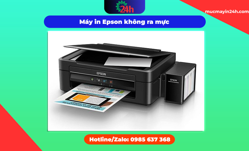 Máy in Epson không ra mực