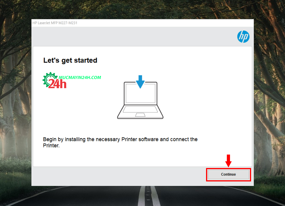 Cài đặt driver cho máy in HP LaserJet Pro MFP M227fdw A-Z