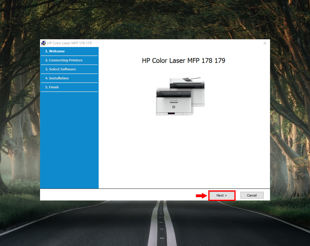 Hướng dẫn cài đặt driver cho máy in HP Color Laser MFP 179fnw